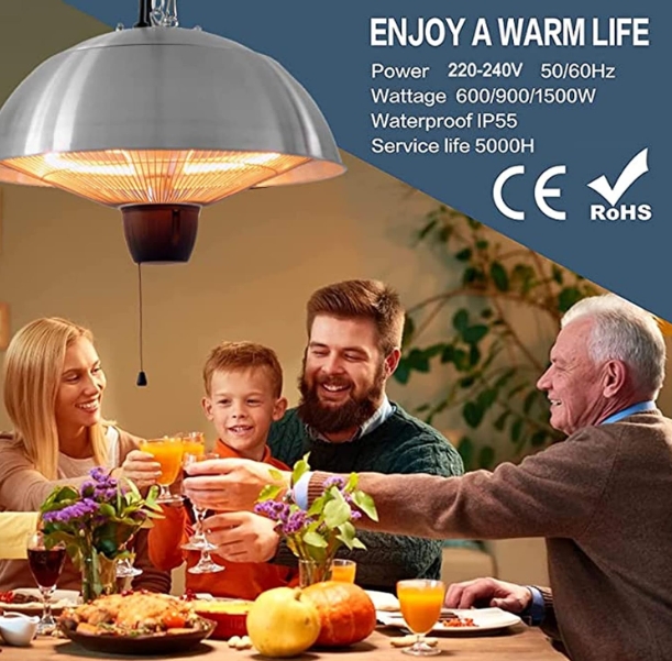 Modern infrared bathroom heater