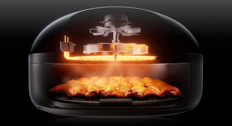 drying ceramic heater for rotary oven