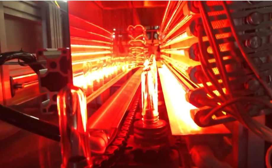 Wide mouth jar preform heater